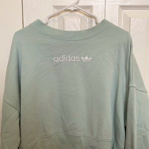 Oversized Adidas Sweatshirt, mint, size large
